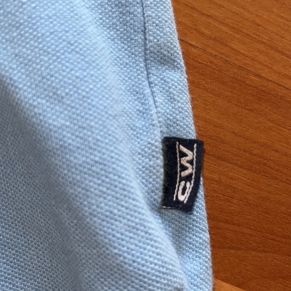 Colo Wear light blue men’s polo shirt with pink bear symbol Size Medium - Picture 3 of 5